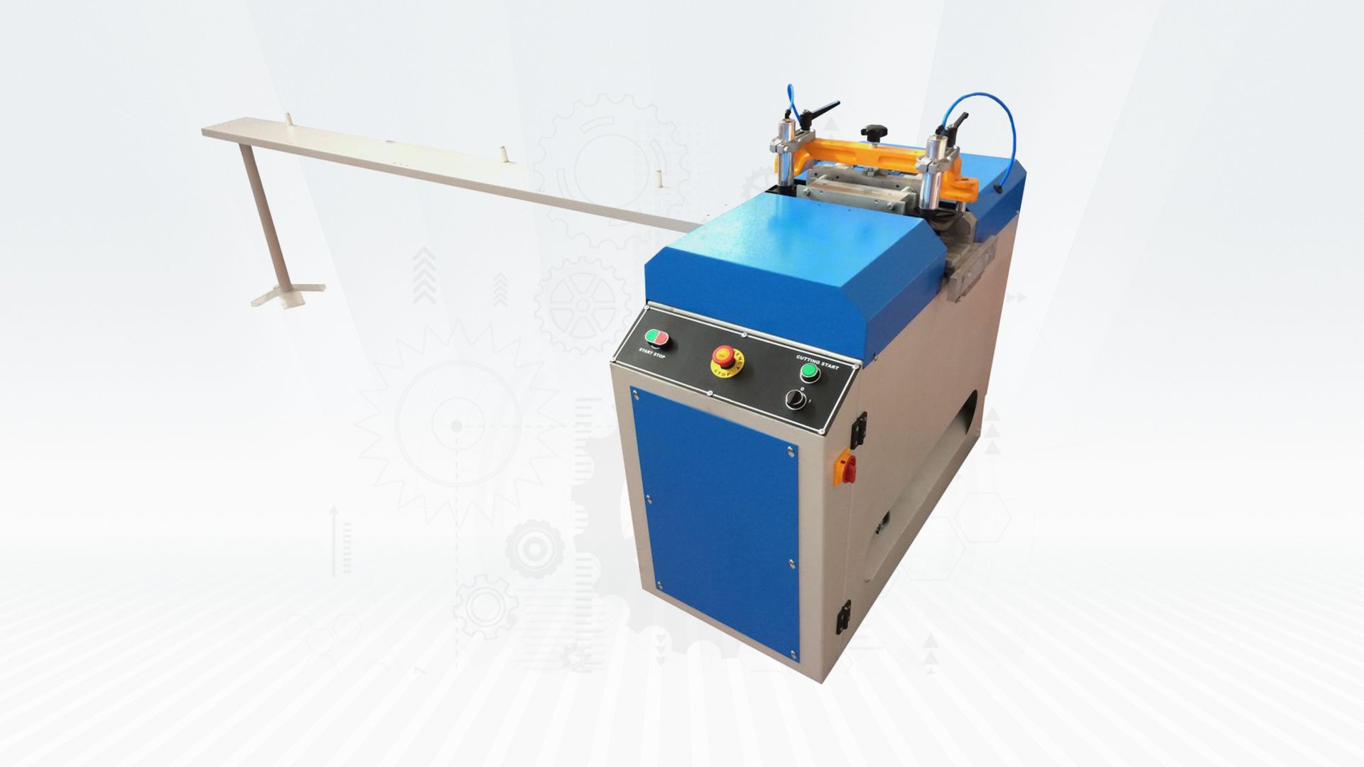 PVC CUTTING MACHINES - AUTOMATIC PVC GLAZING BLADE SAW