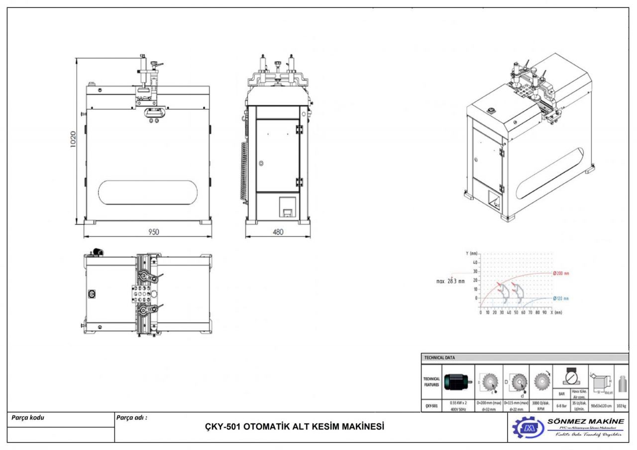 Glazing Bead Saw Machine 4 Saw CKY501