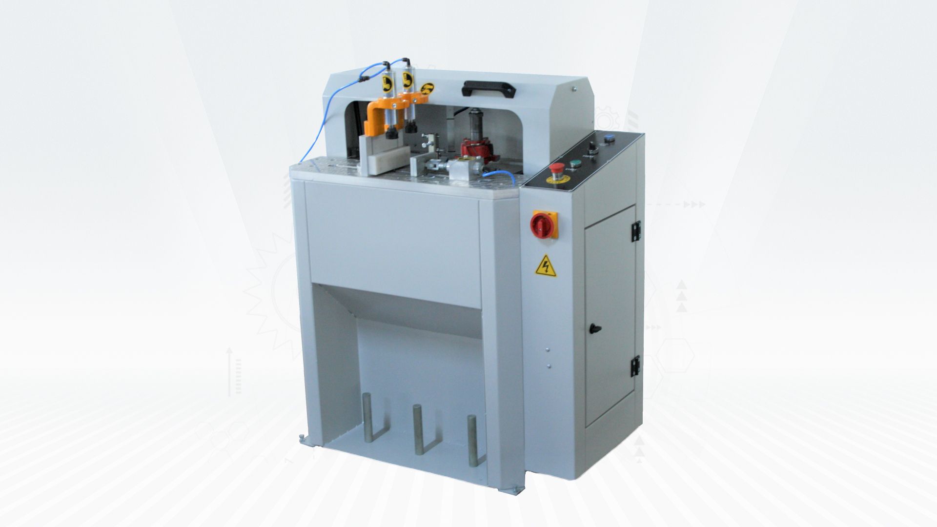 PVC MILLING MACHINES - Taming End Milling Machine Alum. - PVC Profile Taming Machine For 120mm