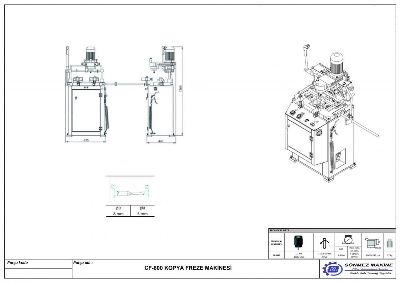 COPY MILLING MACHINE CF-600