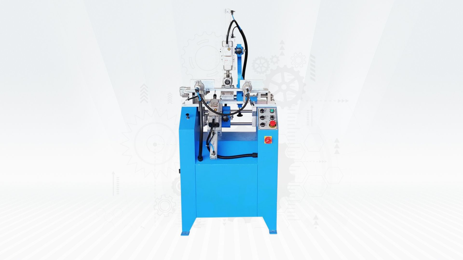 PVC COPY ROUTER MACHINES - AUTOMATIC PVC PROFILE WATER SLOT DRILLING MACHINE