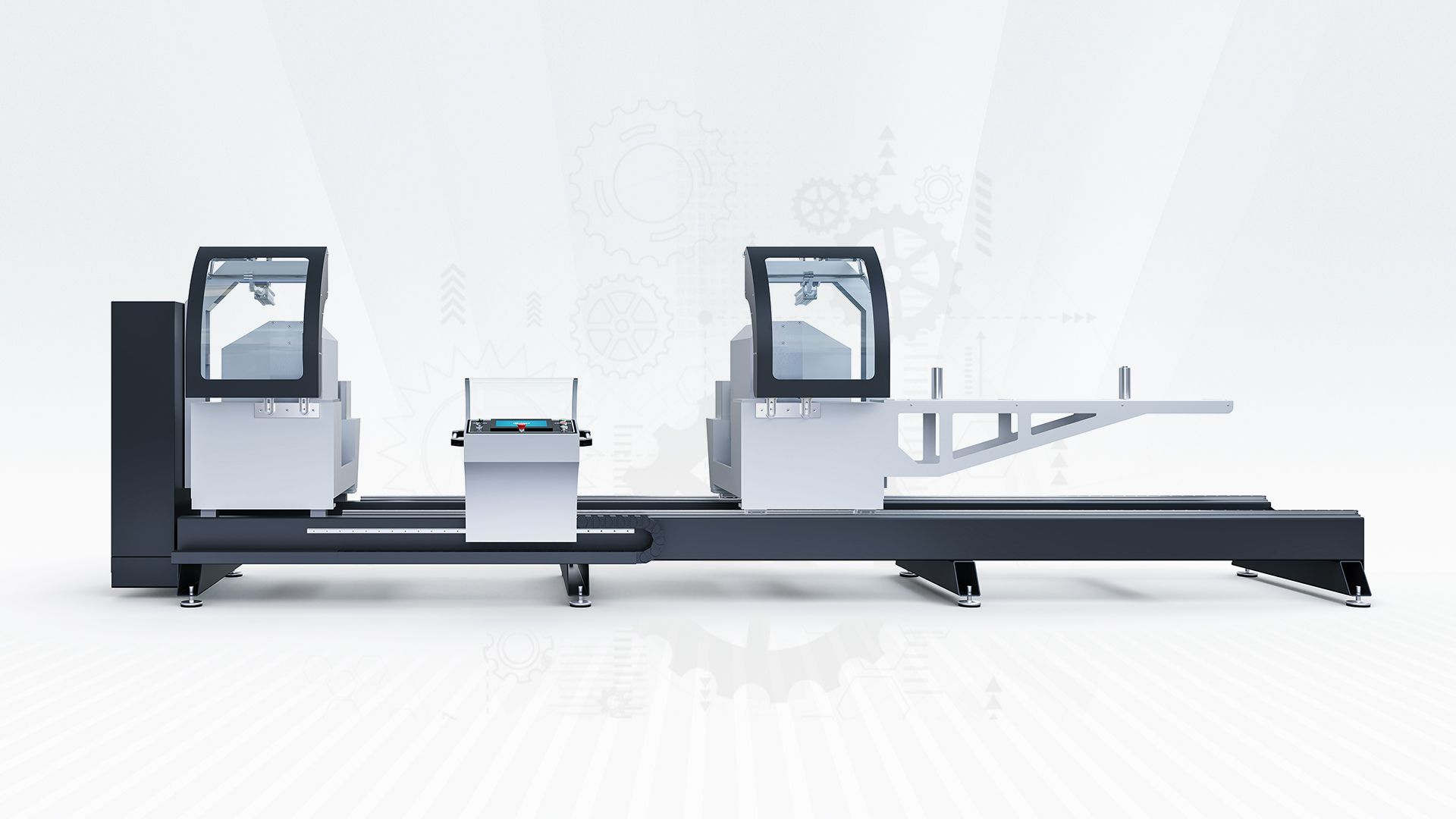 PVC CUTTING MACHINES - Double Head Cutting Machine 550 mm